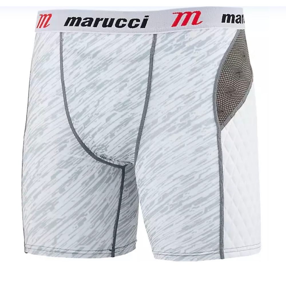 NWT Marucci Boys Baseball Sliding Shorts with Cup Sz XXL